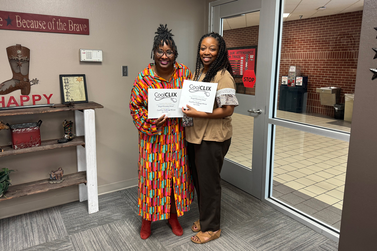 Our April CoolClix winner did a wonderful job showcasing their librarian and literacy on their campus website. Let’s give a round of applause to the webmaster at @Shugart_Sheriff Elementary School for their hard work this month! 👏 #TheGISDEffect