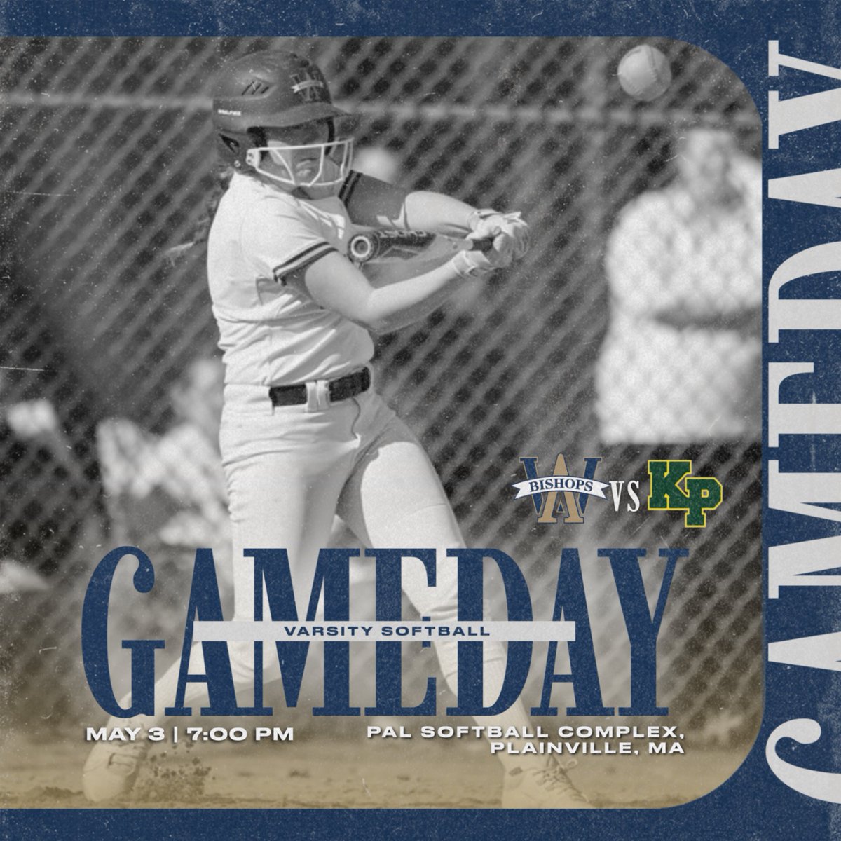 SOFTBALL: The Bishops head to @kpathletics tonight for a game under the lights! First pitch is 7pm! #rollbills @bishopssoftball