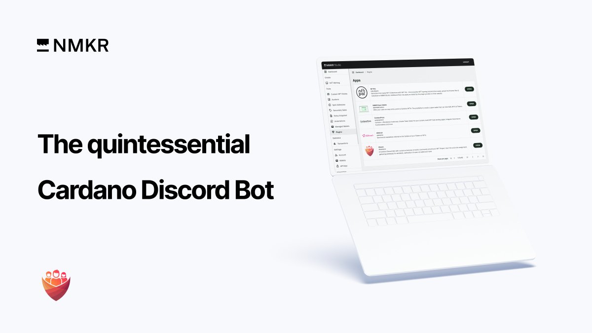 Access @VibrantNet_io - 'The only #Cardano Discord Bot you will ever need' - via NMKR Studio's Plugin! Experience top-notch features like multi-wallet verification, scam protection, automatic role assignments, and more. eu1.hubs.ly/H07dJ4F0