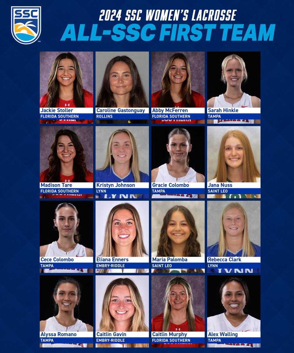 Presenting the 2024 All-SSC Women’s Lacrosse Awards!

𝗙𝗶𝗿𝘀𝘁 𝗧𝗲𝗮𝗺 𝗔𝗹𝗹-𝗖𝗼𝗻𝗳𝗲𝗿𝗲𝗻𝗰𝗲

Full story: bit.ly/4dBZsur | 🌴☀️🌊🥍