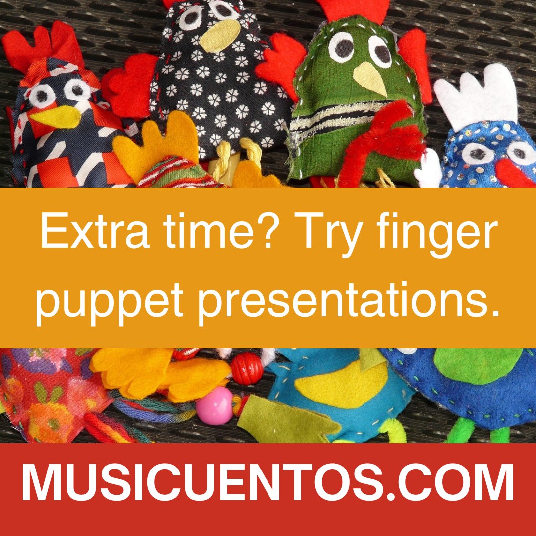 New on the blog: Extra time? Try finger puppet presentations! musicuentos.com/2024/05/finger… #languages #langchat #languagelearning