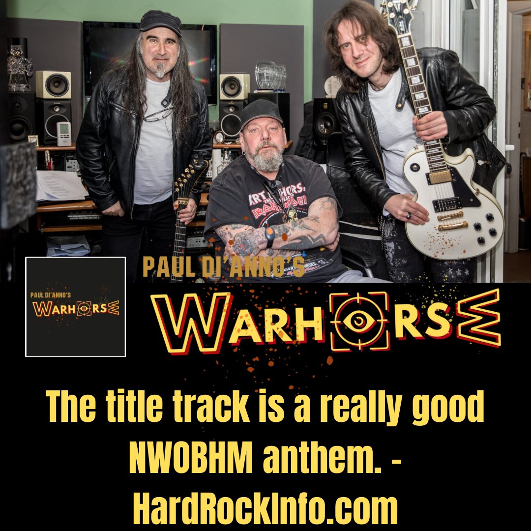 “The title track is a really good NWOBHM anthem.” Listen at smarturl.it/WarhorseEP #pauldianno #warhorse #ironmaiden #heavymetal #nwobhm #bravewordsrecords #rocklegends