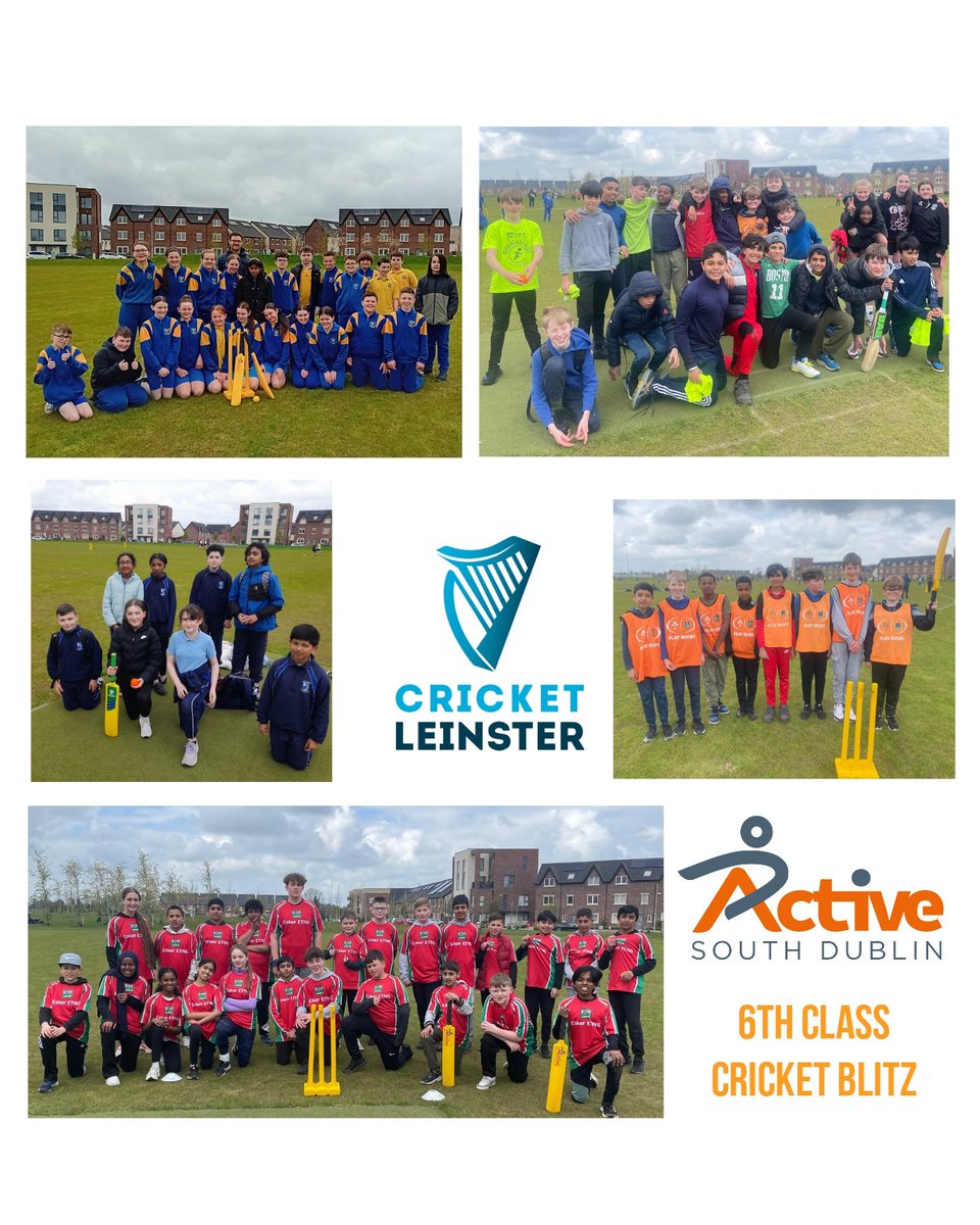 Just over 170 kids playing in the two <a href="/ActiveSouthDub/">Active South Dublin</a> cricket blitzes that have taken place so far. 
Another 2 scheduled the next 2 wks for younger classes.

Fantastic to see <a href="/ACC_Cricket/">AdamstownCricketClub</a> new pitch in Airlie Park being filled with 144 kids from 6th class at last week's blitz.