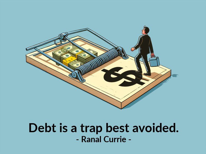 Debt is a trap best avoided.

#quote #quotesmith55 #Debt #finances #FridayFundamentals