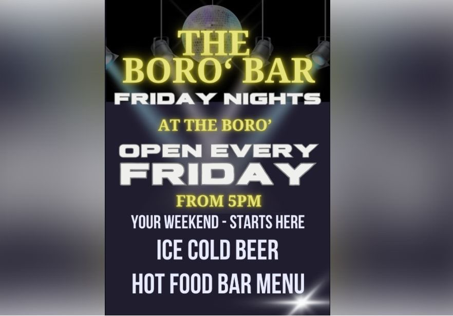 Bank Holiday at The BORO’ Bar! Open Friday Night with Free Live Music Sunday Night 😁 More information can be found here: gosportboroughfc.com