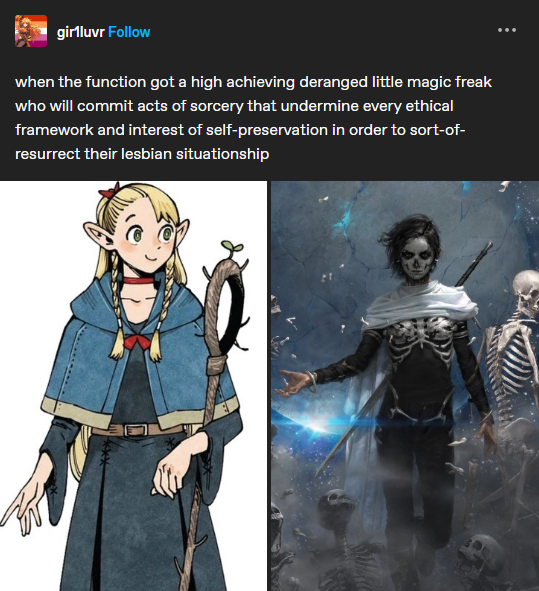 gotta love fantasy lesbian prodigies who put the 'romance' in 'necromancy'