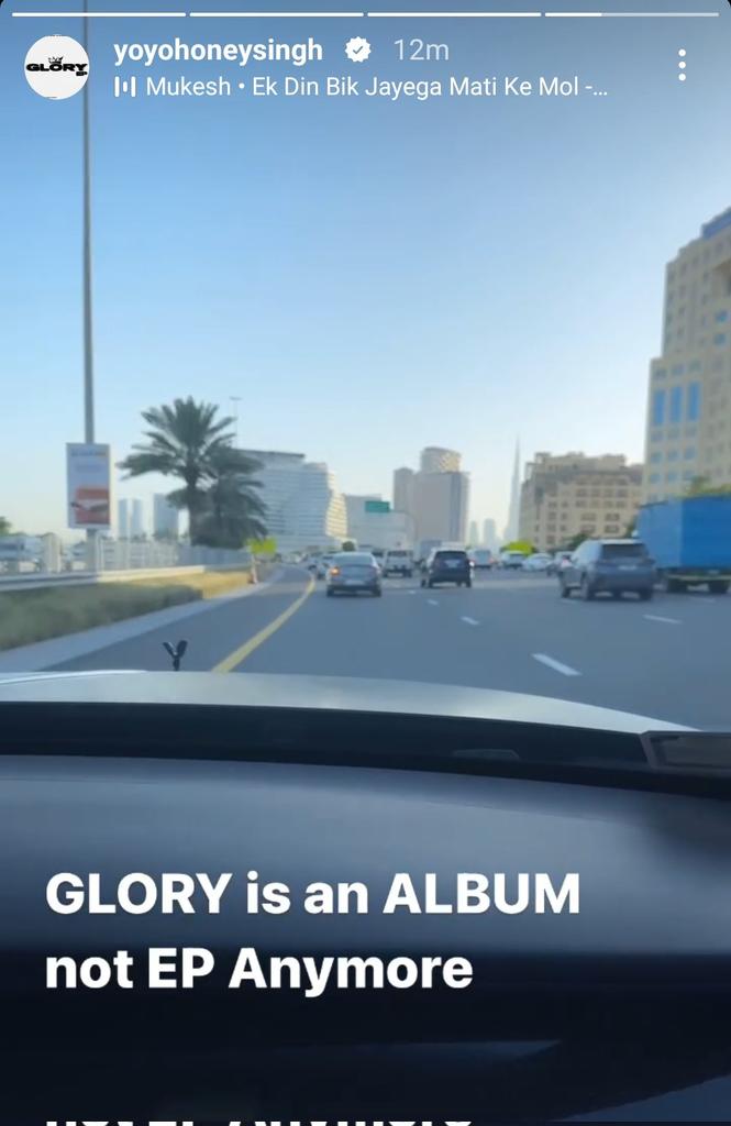 Glory Is An Album Not Ep Anymore ~ Yo Yo Honey Singh

( Recent Story )