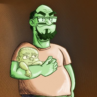 My oldest son drew a picture of me and his baby brother. He is also responsible for the LFDH 2 tone opossum logo in case you’re interested in some LFDH lore. #NewProfilePic