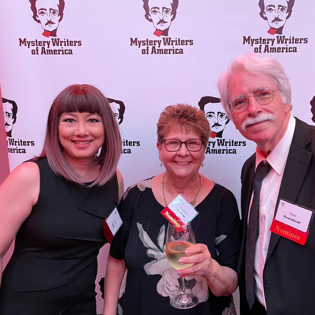 Here's a recap of last Wednesday's Edgar Awards banquet, where authors dined, confabbed, posed, and looked amazing. It was a grand occasion hosted by a great community, and we'll see many of you again at Thrillerfest!