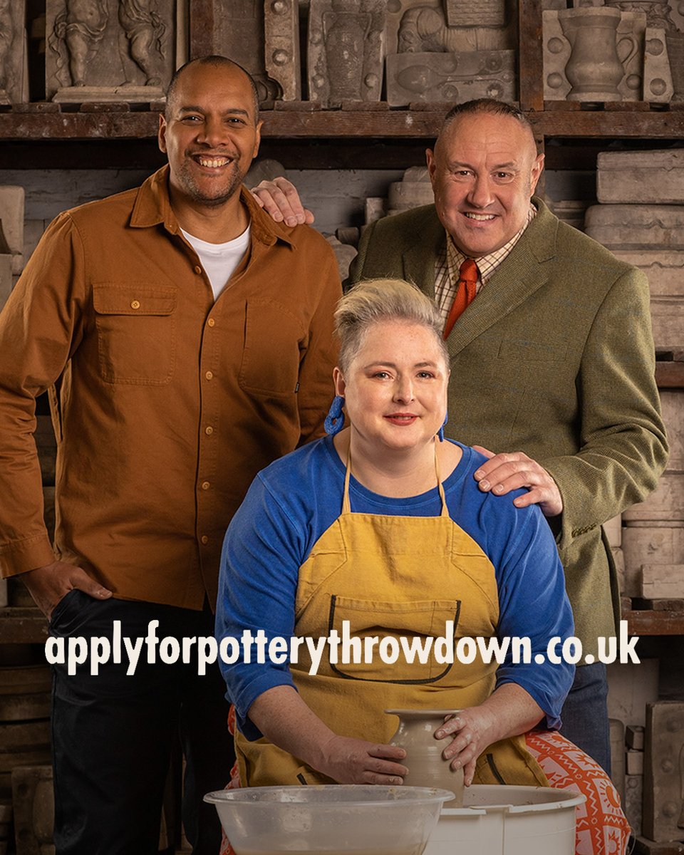 Seize the clay! Apply to be on the next series now 👉 applyforpotterythrowdown.co.uk #potterythrowdown