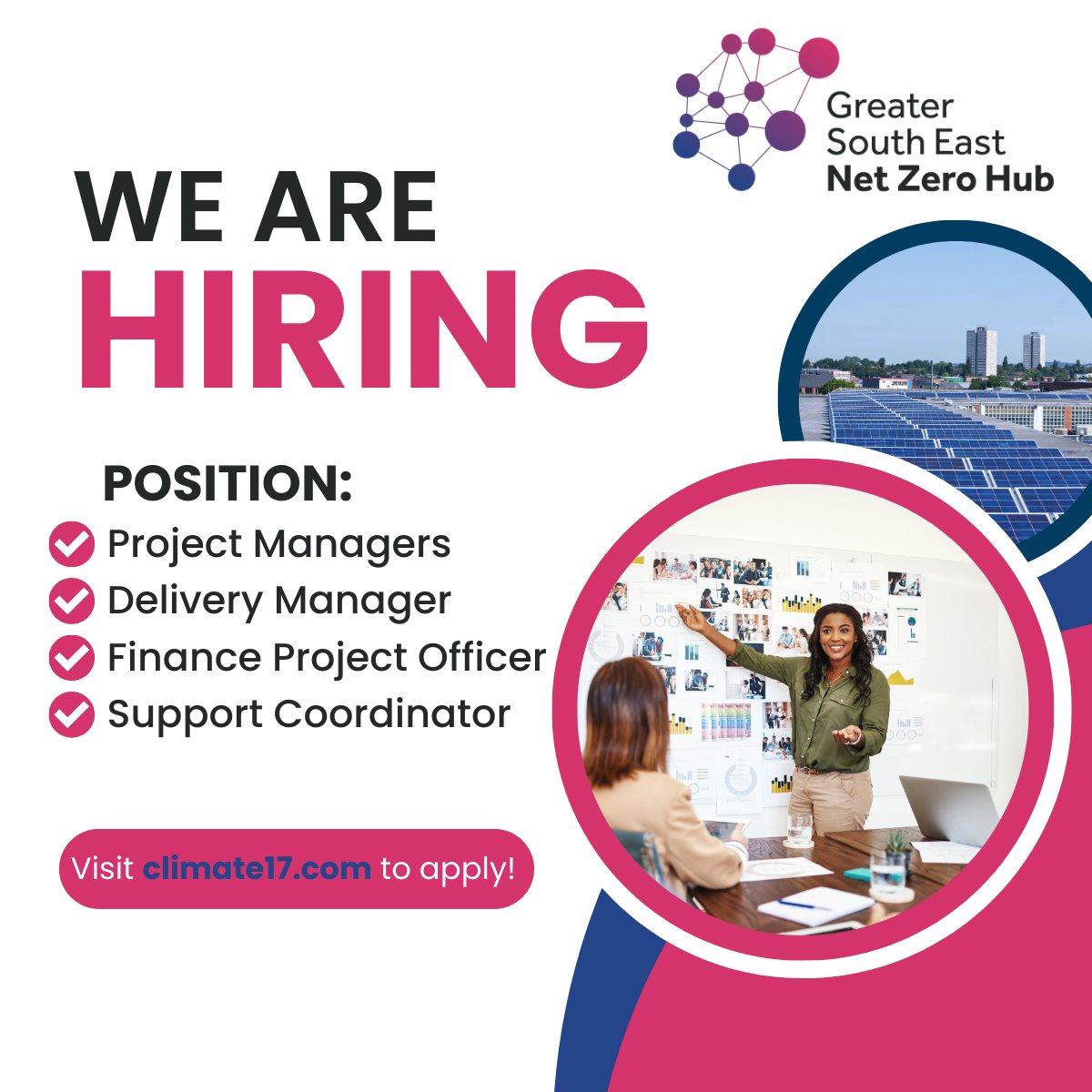 We are recruiting for a Support Coordinator, could that be you? The candidate will provide senior administrative support as part of the Local Net Zero Accelerator Programme. Find out more: climate17.com/job/support-co… #JobAlert #Recruiting #Hiring #NetZero