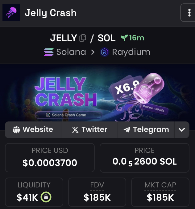 Dexscreener has been updated!

🪼 Play Jelly Crash: jellycrash.io

dexscreener.com/solana/5ygud7v…