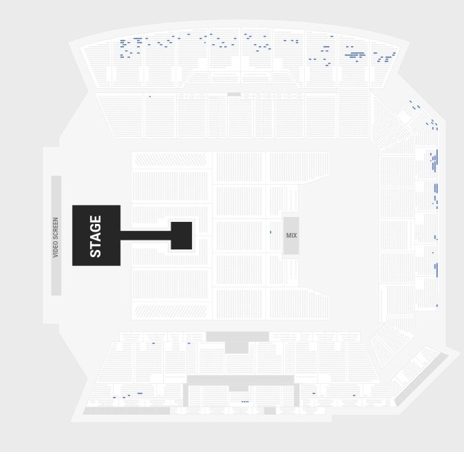 Its been less than an hr since general sale started and this is how BMO Stadium D1 looks....my ATEEZ is so loved😭