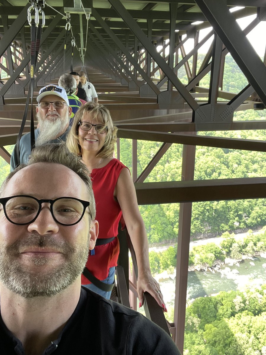 Did the New River Gorge bridge walk today with my parents - incredible.