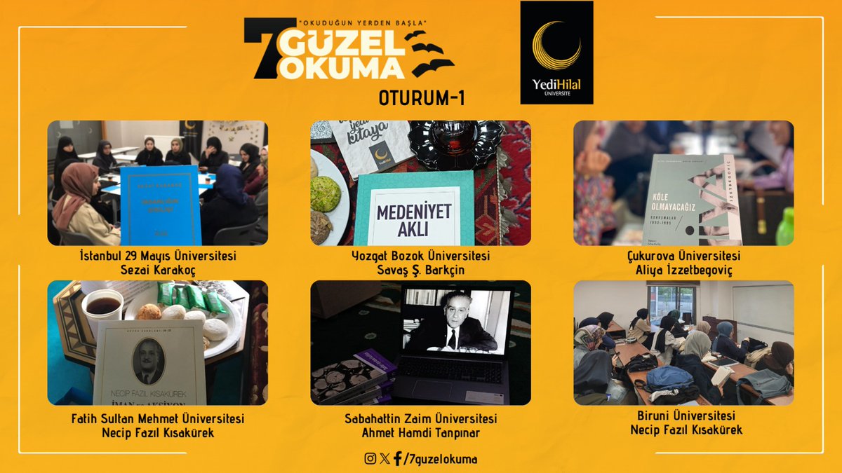 Okuma gruplarımız ilk oturumlarını gerçekleştiriyor. 📚🥳

Kitap okumak boş zaman işi değildir.

#OkuduğunYerdenBaşla 
#7GuzelOkuma