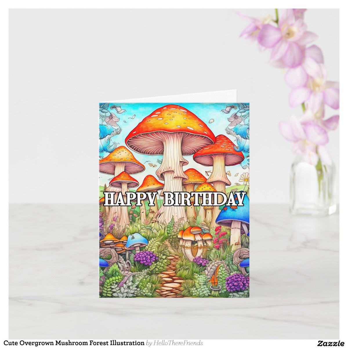 Cute Overgrown Mushroom Forest Illustration Card→zazzle.com/z/a0svoo6y?rf=…

#GreetingCards #BirthdayCards #Cards #Birthdays #MushroomArt #PsychedelicArt #MagicalMushrooms #Mushrooms #Illustration #Retro #Zazzle