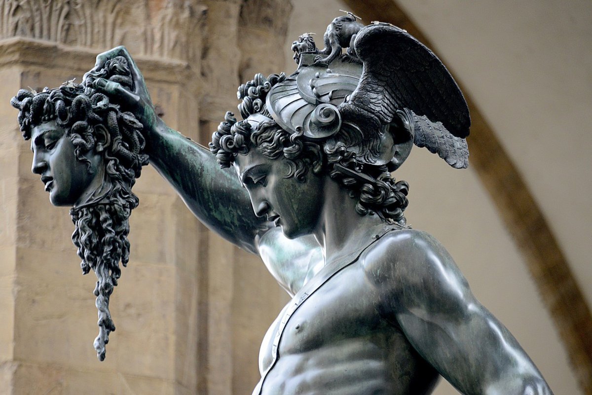 Perseus with the Head of Medusa a bronze sculpture by Benvenuto Cellini
