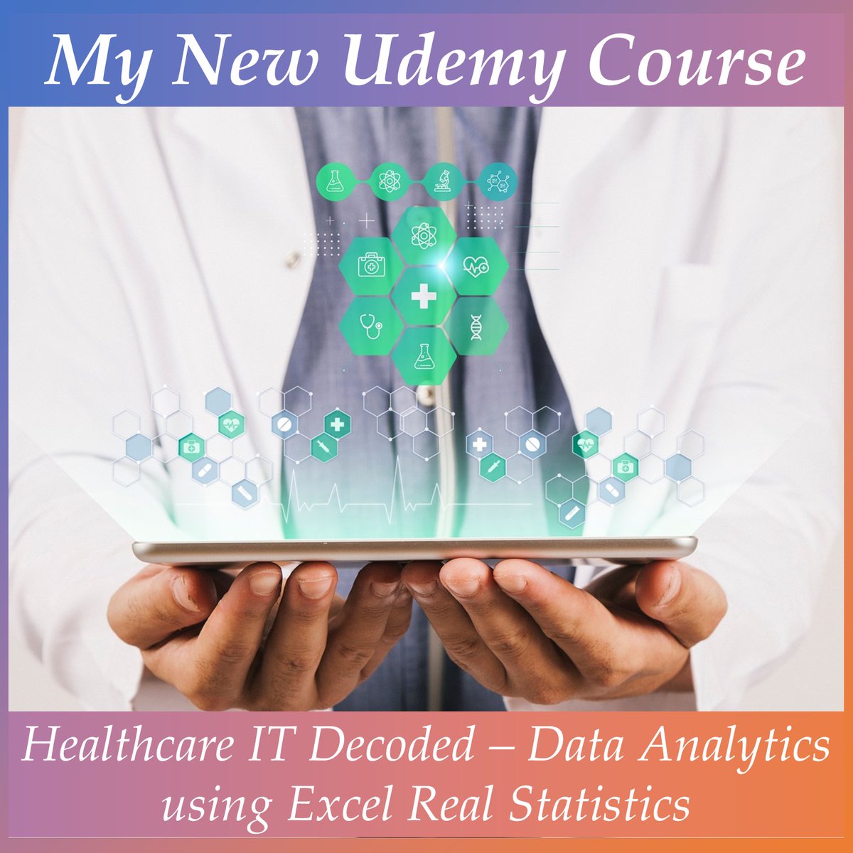 Purchase my new Course on #Udemy - Healthcare IT Decoded using Excel Real Statistics at a discounted price (next four days).

Purchase Link: udemy.com/course/healthc…

#HealthcareITDecoded #HealthcareDecoded #healthcareanalytics #analytics #LinearRegression #Excel #MachineLearning