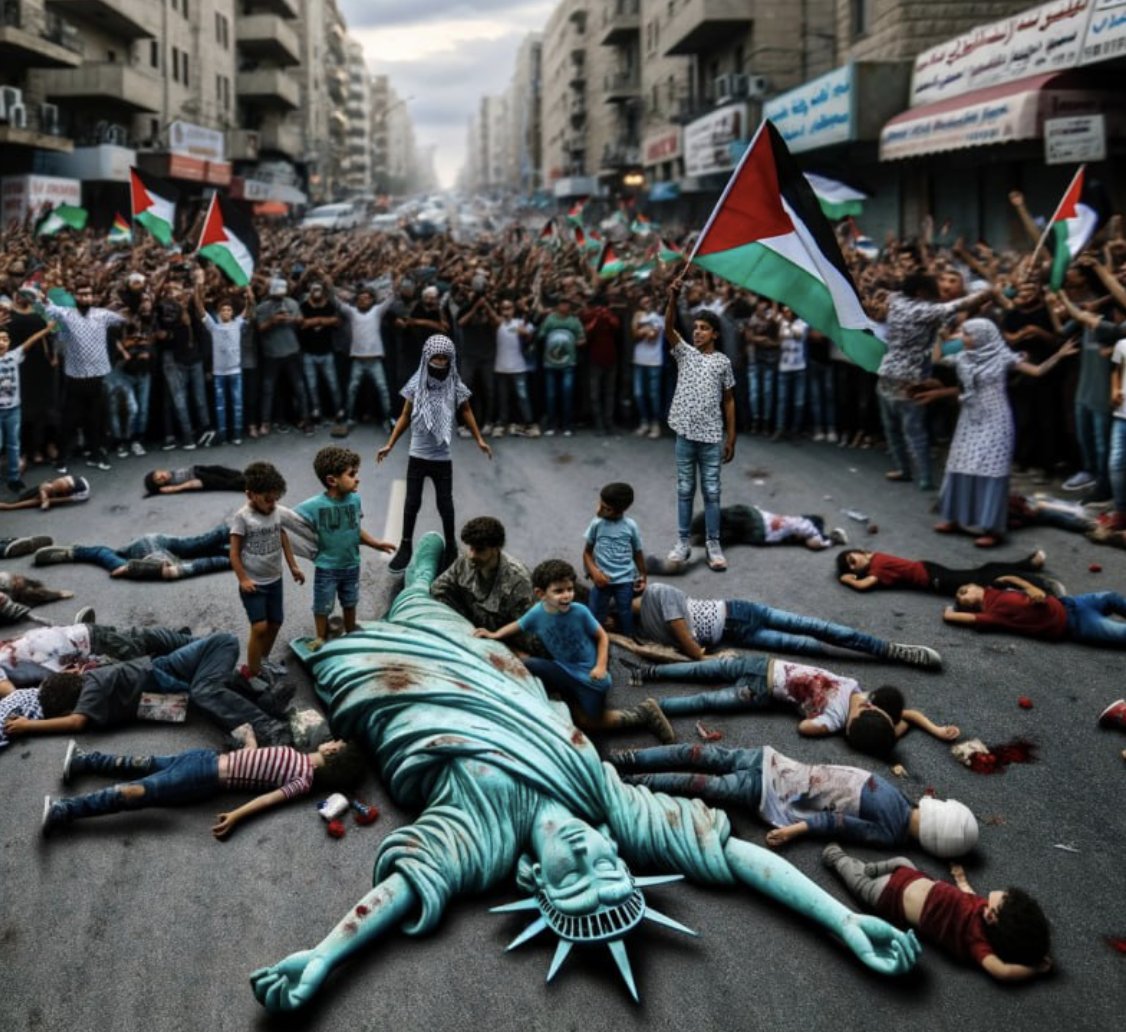 #IsraelTerorrist #AmericanUniversities #FreeGazza Your freedom fell when the children of Gaza fell