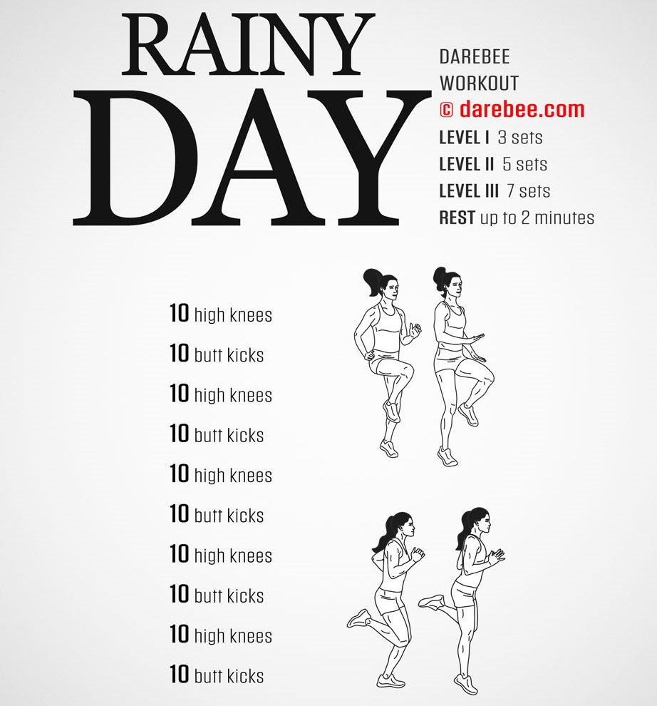 Even on a rainy spring day, it is possible to stay active! Don't let the weather stop you from exercising. #fitnessfriday #activekids #activefamilies #activeforlife #darebeeworkout