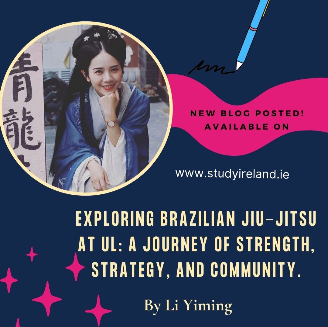 Step into the world of Brazilian Jiu Jitsu with our ambassador, Li Yiming! Discover UL's BJJ club through her journey of growth, friendship, and overcoming challenges 💪 studyireland.ie/?p=11620 #ULAthletics #BJJLife #GrowWithUL #studyatul #brazilianjiujitsu #bjj #ulwolves