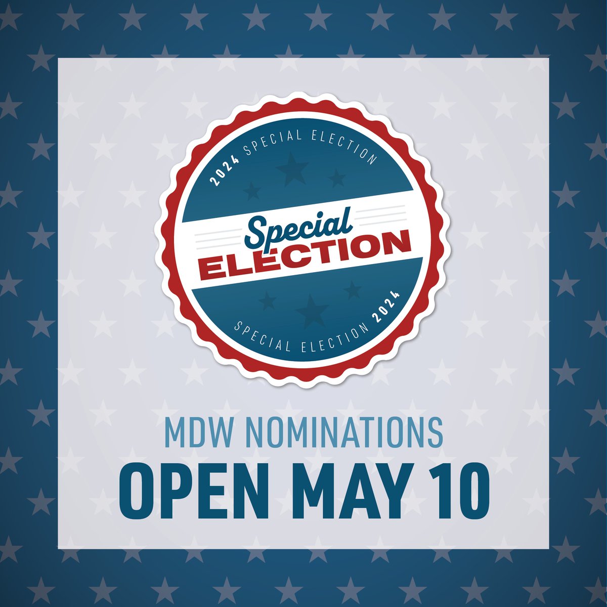 Nominations open in one week for the MDW special election. Pilots can find more information, including dates and the nomination form on the Elections & Voting page of swapa.org.