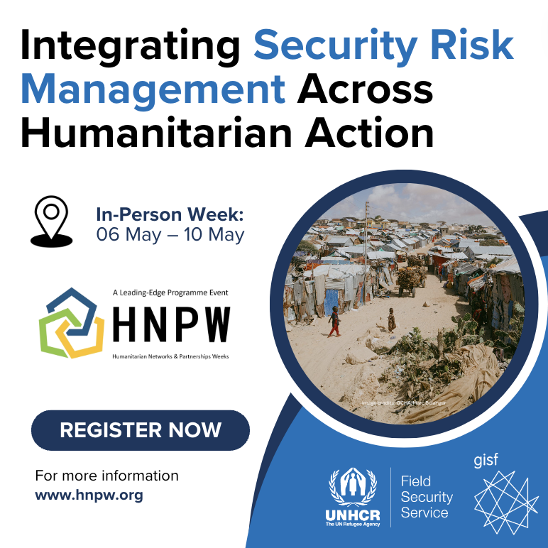 This week, at #HNPW, we've been joined by a fantastic range of speakers and participants to explore how we can integrate #SRM across #humanitarian action. 👉 Discover what sessions we have coming up during week 2 of #HNWP in Geneva: gisf.ngo/wp-content/upl… #H2HatHNPW