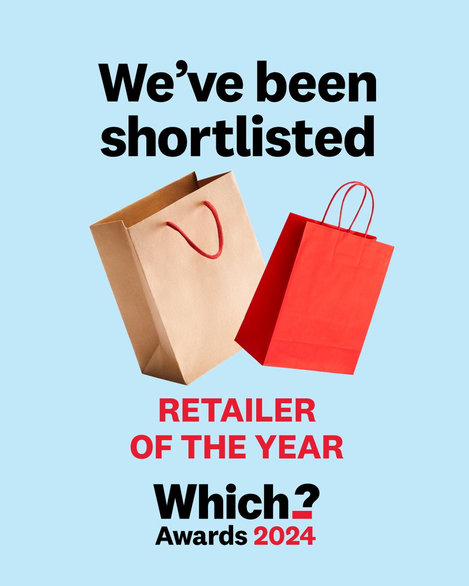 We are delighted to share that we've been shortlisted by Which? in two categories - Customer Service Brand of the Year & Retailer of the Year. We thank our Independent Retailers for their customer dedication which makes us different. @whichuk #TheHomeofElectricals #ShopLocal