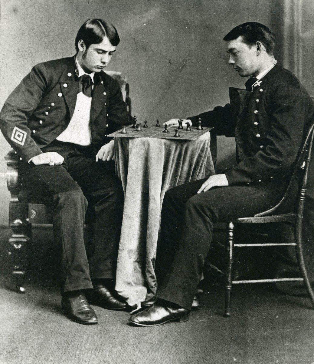 A busy schedule means there aren't many #archivesgames photos of @NavalAcademy  midshipmen to choose from, but even they can find time to play #chess. #ArchivesHashtagParty 
usna.primo.exlibrisgroup.com/permalink/01US…