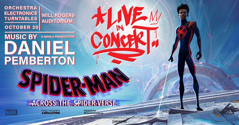 🕸️ON SALE NOW!🕸️Get tickets to SPIDER-MAN: ACROSS THE SPIDER-VERSE IN CONCERT at Will Rogers Auditorium on October 30th! 🎟️: ticketmaster.com/event/0C006099…