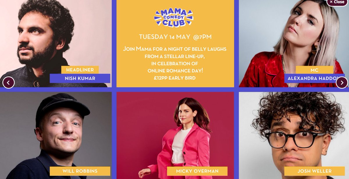 Hoxton Radio (@hoxtonradio) on Twitter photo Couple of tix left for #FF <a href="/MrNishKumar/">Nish Kumar</a> & friends <a href="/MamaShelter_LDN/">Mama Shelter London</a> Tuesday 14th May £12 w
<a href="/MissAHaddow/">Alexandra Haddow</a> @mickyoverman <a href="/willyrobbins/">Will Robbins</a> @joshweller designmynight.com/london/whats-o…
#comedy #comedynight #lols Couple of tix left for #FF <a href="/MrNishKumar/">Nish Kumar</a> & friends <a href="/MamaShelter_LDN/">Mama Shelter London</a> Tuesday 14th May £12 w
<a href="/MissAHaddow/">Alexandra Haddow</a> @mickyoverman <a href="/willyrobbins/">Will Robbins</a> @joshweller designmynight.com/london/whats-o…
#comedy #comedynight #lols