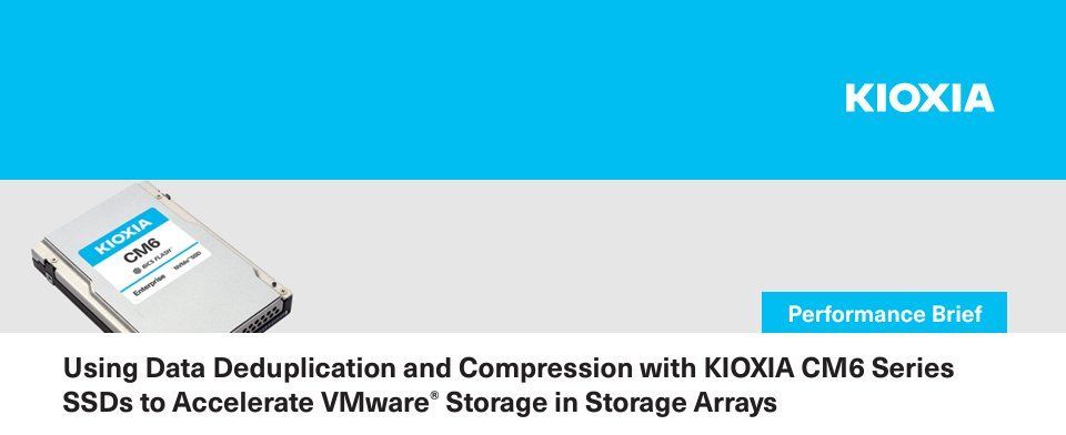Can you enable both dedupe and compression without a huge hit to system performance?  Check out this performance brief to see how.  Using Data Deduplication and Compression with KIOXIA CM6 Series SSDs to Accelerate VMware® Storage in Storage Arrays.  bit.ly/3SGGGbm