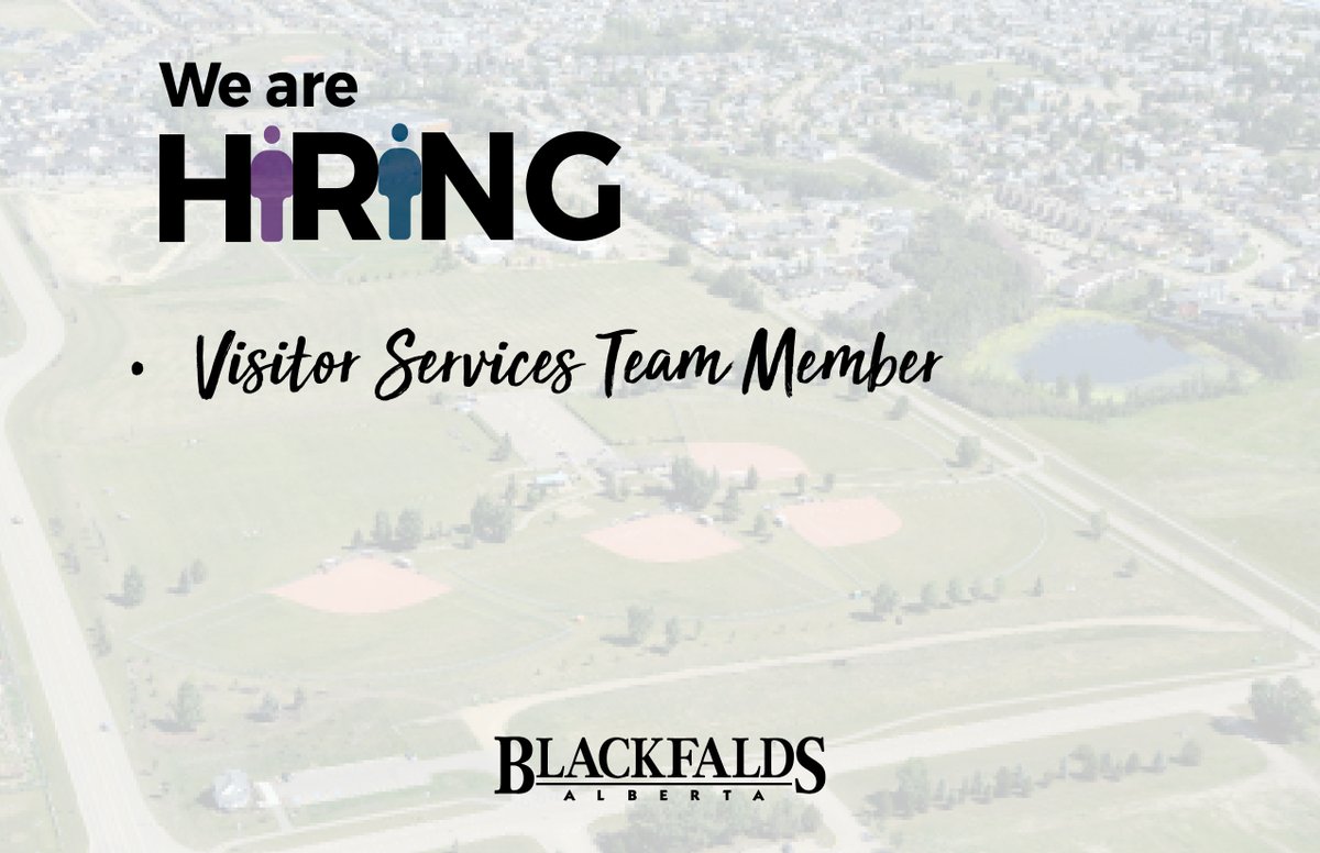 We are hiring!
Join the Town of Blackfalds this summer and assist with the Wadey Centre, photography, videography, tourism, and events!
For more details, please visit blackfalds.ca/careers