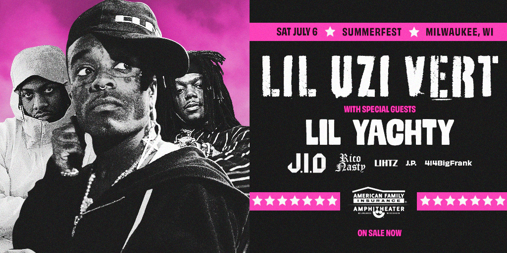 SUPPORT ADDED: Milwaukee natives @414jp414 and 414BigFrank with sounds by @djaymando are joining the Summerfest squad with Lil Uzi Vert, @lilyachty, @JIDsv, @riconasty ,and @lihtz_sluglife at the @amfamamp on 7/6 👏 Get tickets: bit.ly/4b1Azq5