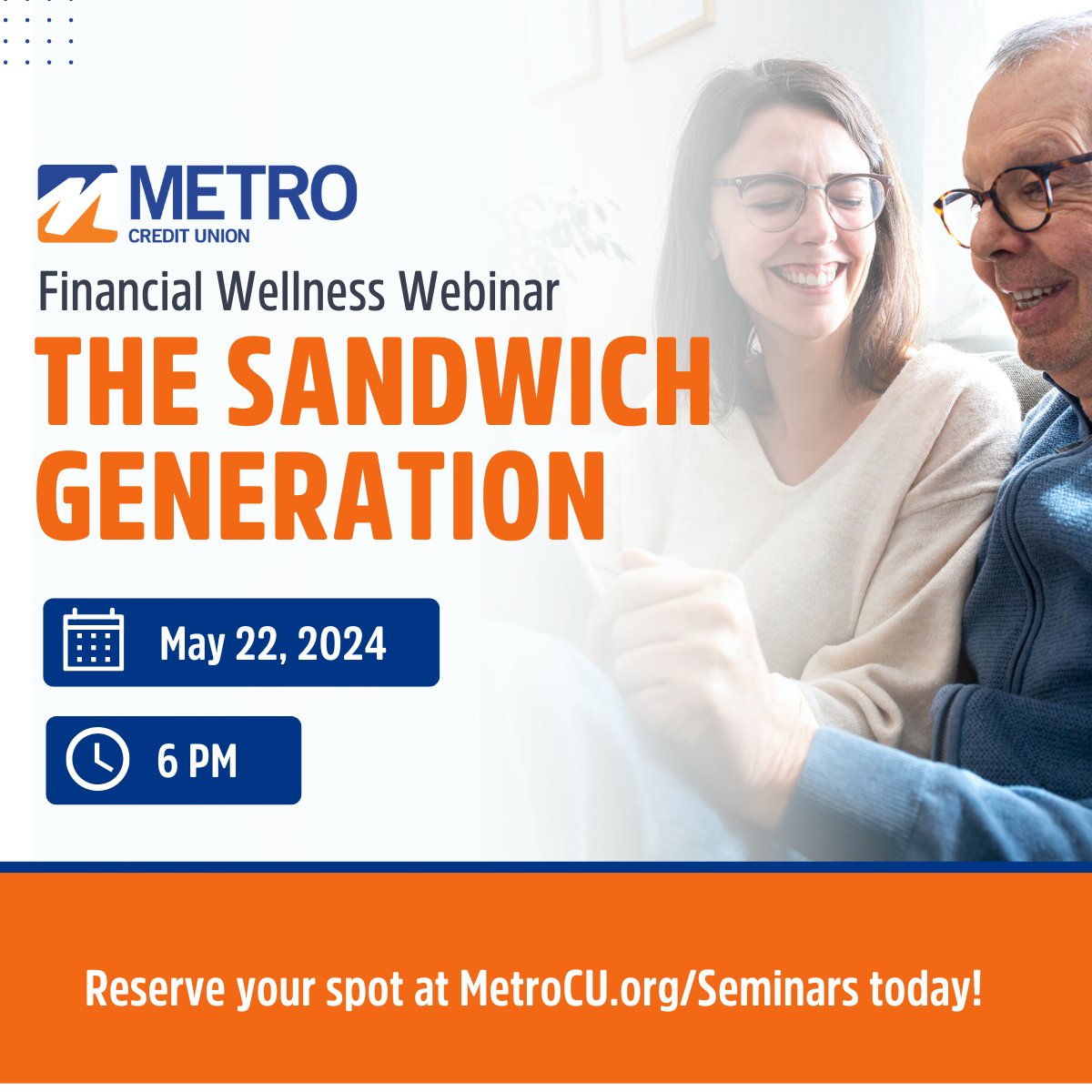 Caring for aging parents and supporting your children can be a balancing act. Join us for a #FREEFINANCIALSEMINAR on how to manage parents’ needs while remaining financially prepared for your kids’ future. ow.ly/wSbe50RmAQe #sandwichgeneration #moneytips #financialtips