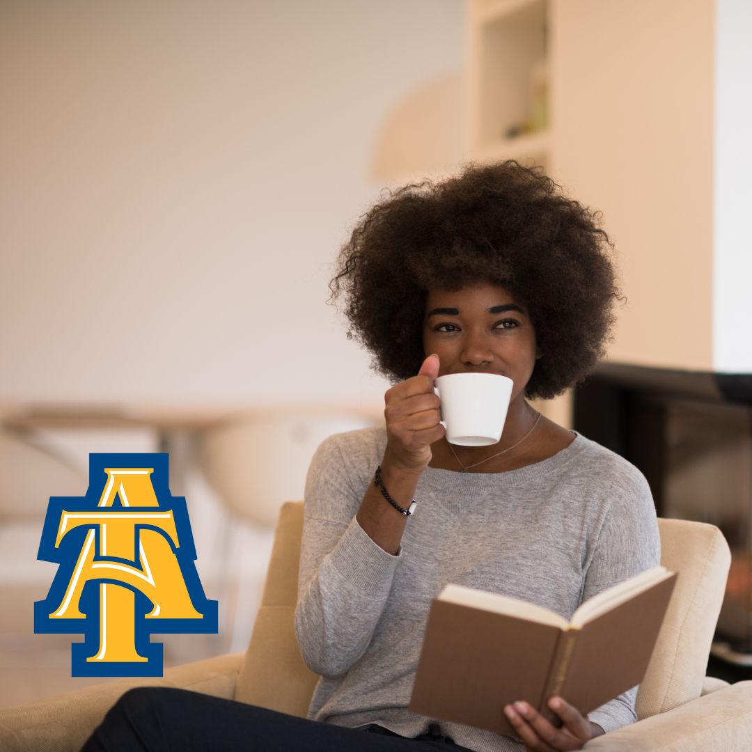 📚✨ Happy Reading Day, NCAT! 📖 Time to dive into books, tackle assignments or just relax. Whether flipping pages or catching Z's, make the most of this day! 🌟 #ReadingDay #NCAT #HappyStudying