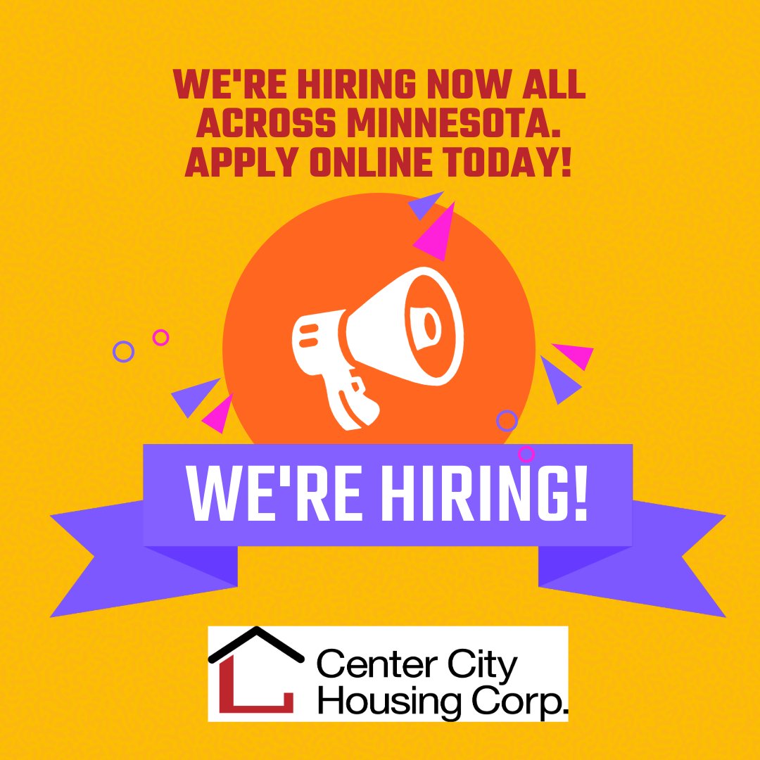 cchcmn's tweet photo. Looking for a new gig or graduating soon and looking for your big thing?!?
Check us out at https://t.co/LrHhbaCIKl

Mission-driven and people-focused careers are available right now!

#jobsearch #careeropportunity #duluthmn #rochestermn #bemidjimn #stcloudmn #twincities https://t.co/sskupqF6OQ