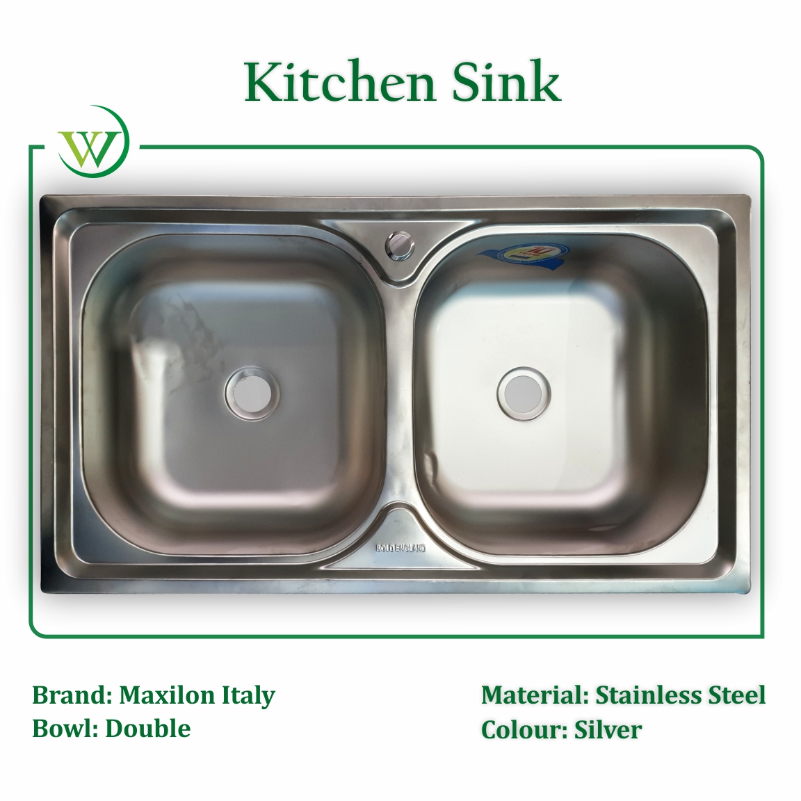 This oval bowl shaped Kitchen sink from Bold England. It is a double bowl sink with no tray made to fit any kitchen with already installed or mounted cabinet.

Need where to buy Kitchen Sink in Nigeria? Send us a DM today.

#wutarickstore #kitchensink #doublebowlkitchensink