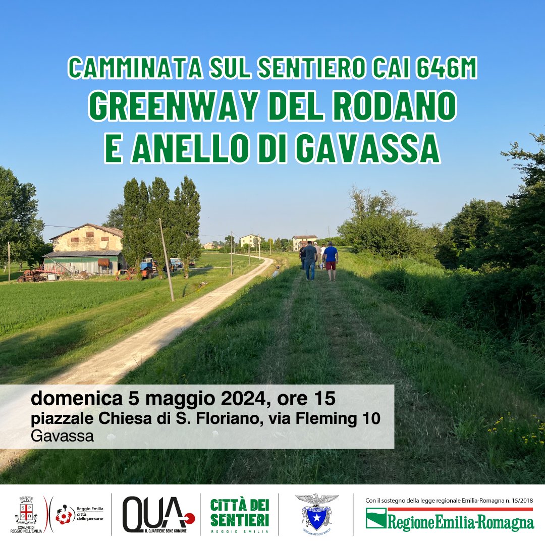 🌳🚶Fine settimana all'insegna della sostenibilità con tre nuove camminate sui sentieri urbani di #ReggioEmilia nati dal progetto partecipativo #ReggioEmiliaCittàdeiSentieri. Scopri come partecipare 👉eventi.comune.re.it/eventi/tag/cit…