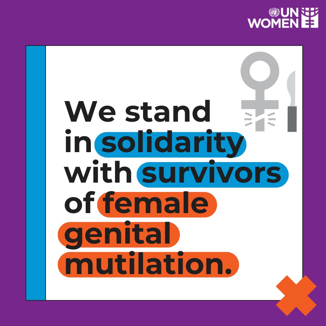 ❌ Female genital mutilation is violence against women.

As we continue to advance women’s rights, we are appalled by any attempted rollback of legal protection of those rights.

We stand with survivors of FGM and with all women and girls worldwide.

#EndFGM