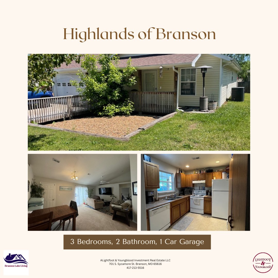 Tammy just listed this charming 3 bed/2 bath home! What a wonderful place to call home!. Call Tammy Adkins today! 314-570-1361 Tammy@bransonlakeliving.com #bransonlakeliving #lightfootyoungbloodteam #lightfootyoungblood #tablerocklake #bransonlanding #explorebranson