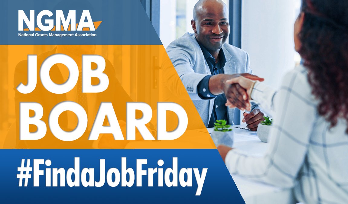 #FindaJobFriday Job roles in #grantsmanagement are diverse. If you're searching for a new role, visit the NGMA Job Board! You may just find the perfect fit. View available #opportunities throughout the U.S. 

ngma.org/jobs

#findajob #job #jobs #jobsearch #jobboard