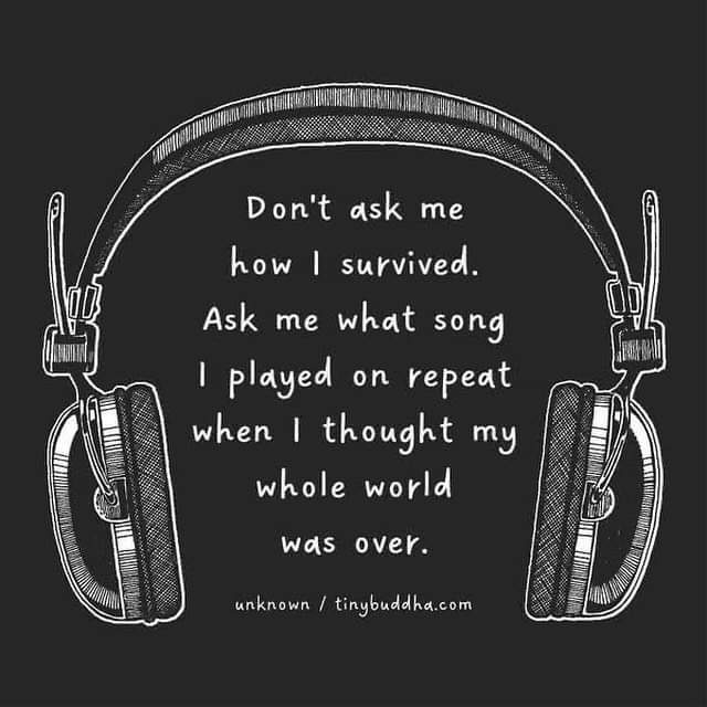Saw this on fb and it reminded me of the power of music elicitation interviews. Credit:TinyBuddha