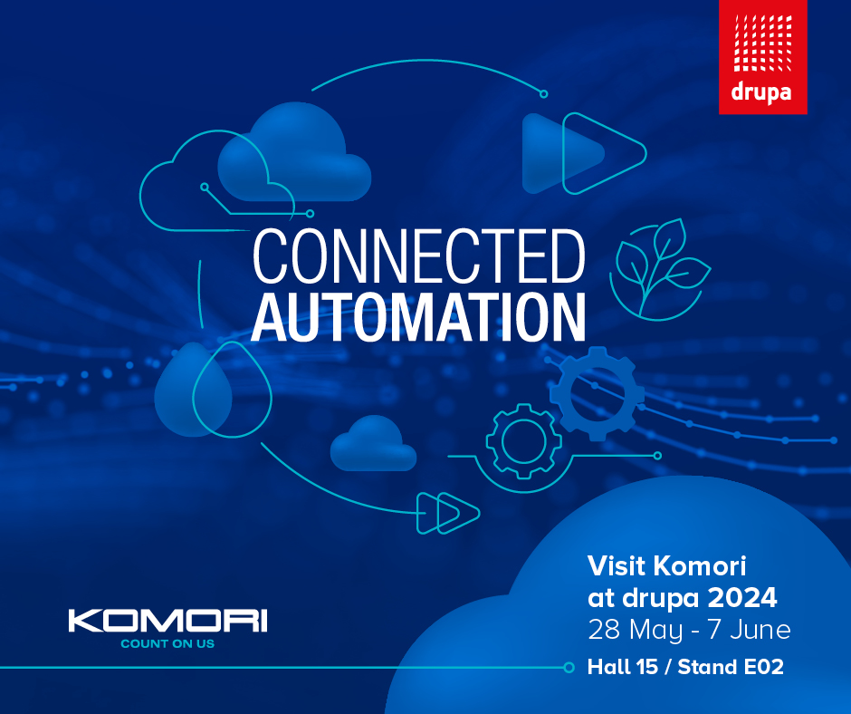 KomoriAmerica's tweet image. So much to see at #drupa 2024! Here is a glimpse of what you will experience with #Komori when you visit Booth E02, Hall 15!
loom.ly/fY69Q5w
#offsetprint #packagingprint #presses #ConnectedAutomation