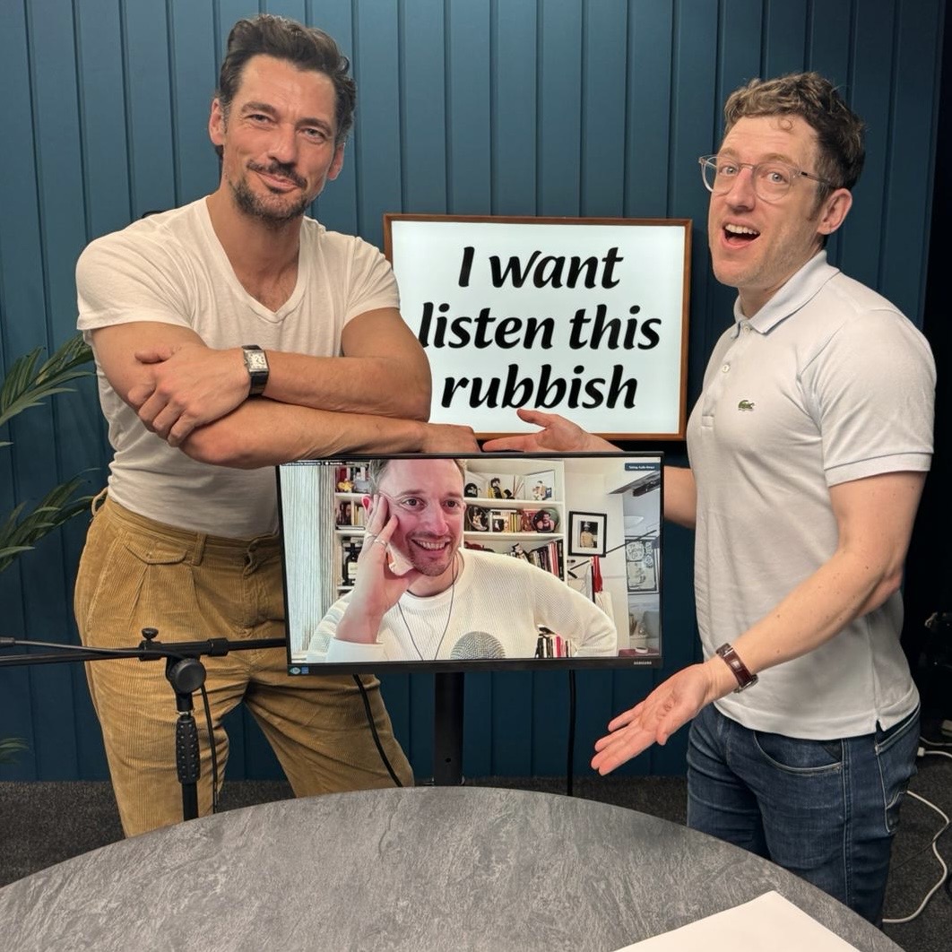 One of the world's most handsome men was on the Elis James and John Robins podcast today. Oh and model David Gandy also came along. Episode available from around 7pm. Keep your eyes on your podcast feeds!