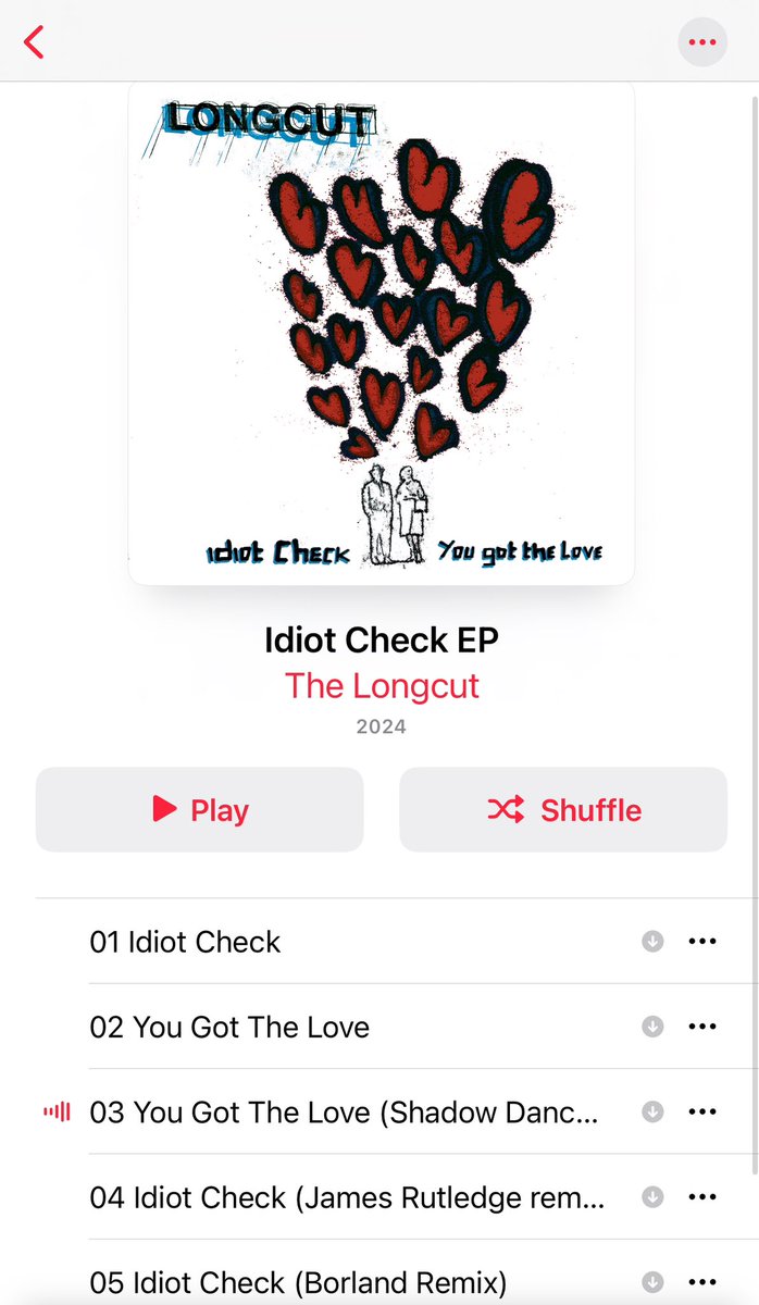 #nowplaying The Longcut - idiot check ep One of my Bandcamp Friday buys..cracking little ep including cover of “you got the love” & remix of that cover too ❤️❤️❤️