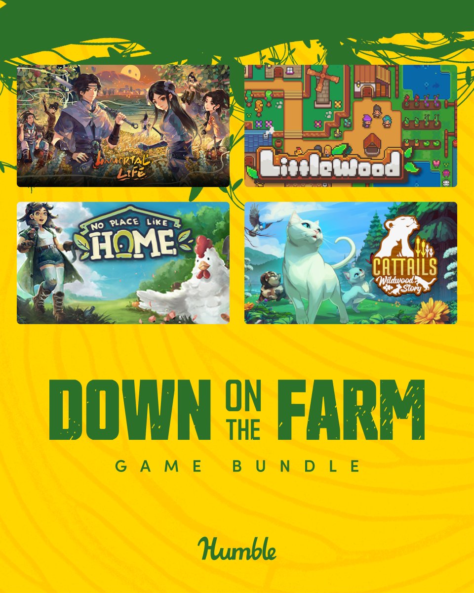 Time is running out to get the #DownontheFarm bundle on #Humblebundle, including #IkoneiIsland and other charming games like #Littlewood, @Cattailsgame and #ImmortalLife! Don't miss out on the chance to get your hands on these farming adventures and support #charity!