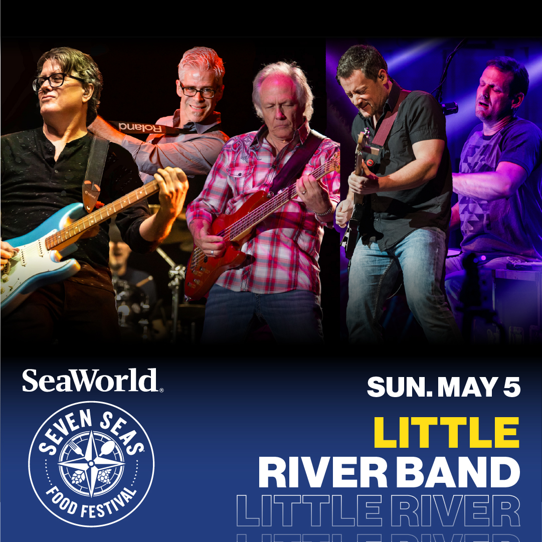 Here's your weekend lineup for Seven Seas Food Festival at SeaWorld Orlando! 5/4 - @relientK 5/5 - @littleriverband Concerts are included with admission!