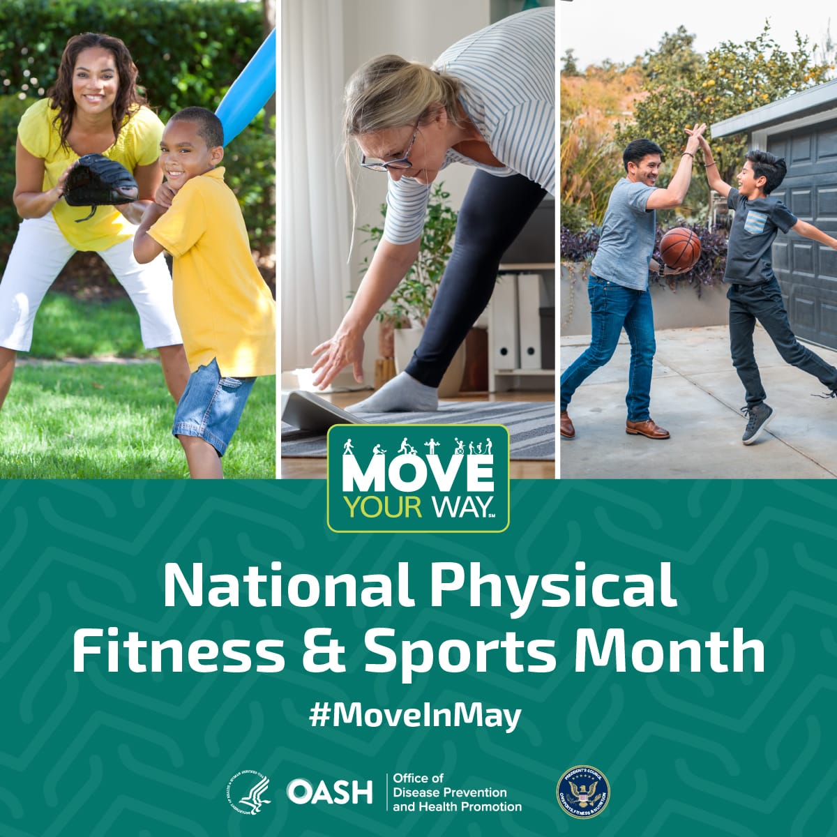 Happy National Physical Fitness and Sports Month! Are you ready to #MoveYourWay in May? Getting active can improve physical and #MentalHeatlh – and everyone can benefit! Find your way to move today: ms.spr.ly/6017YRJqH #MoveInMay