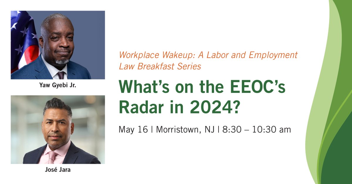Gain insight directly from EEOC staff on the challenges at the top of their priority list. Presented in partnership with @CardozoLaw, this discussion will shed light on some of the most pressing employment issues for the EEOC. Learn more and register: bit.ly/4dit0Nv